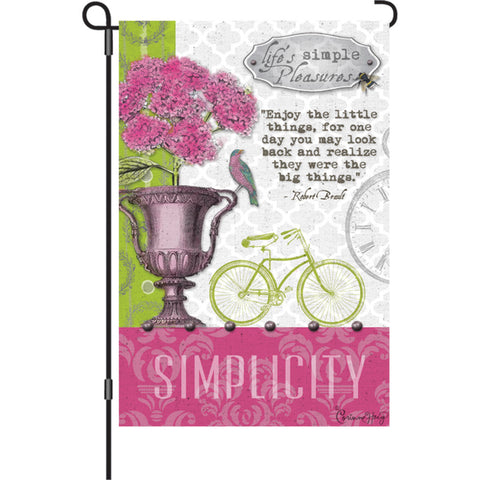 12 in. Heirloom Garden Flag - Simple Pleasures