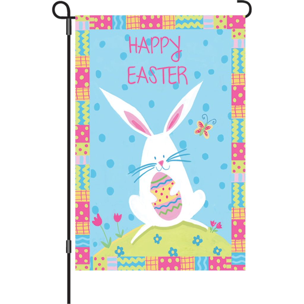 12 in. Easter Garden Flag - Bunny Easter