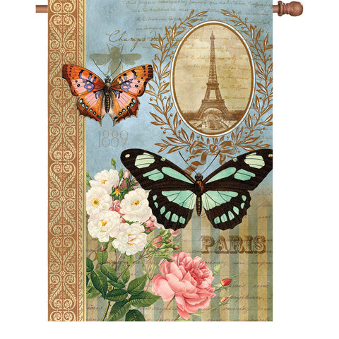 28 in. Heirloom House Flag - Unique Butterflies