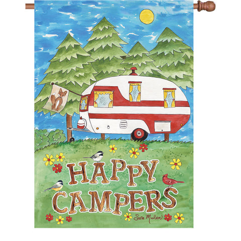 28 in. CampingHouse Flag - Camping Fun