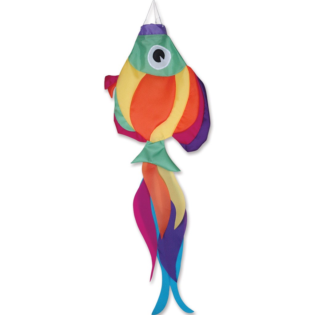 36 in. Rainbow Fish Windsock