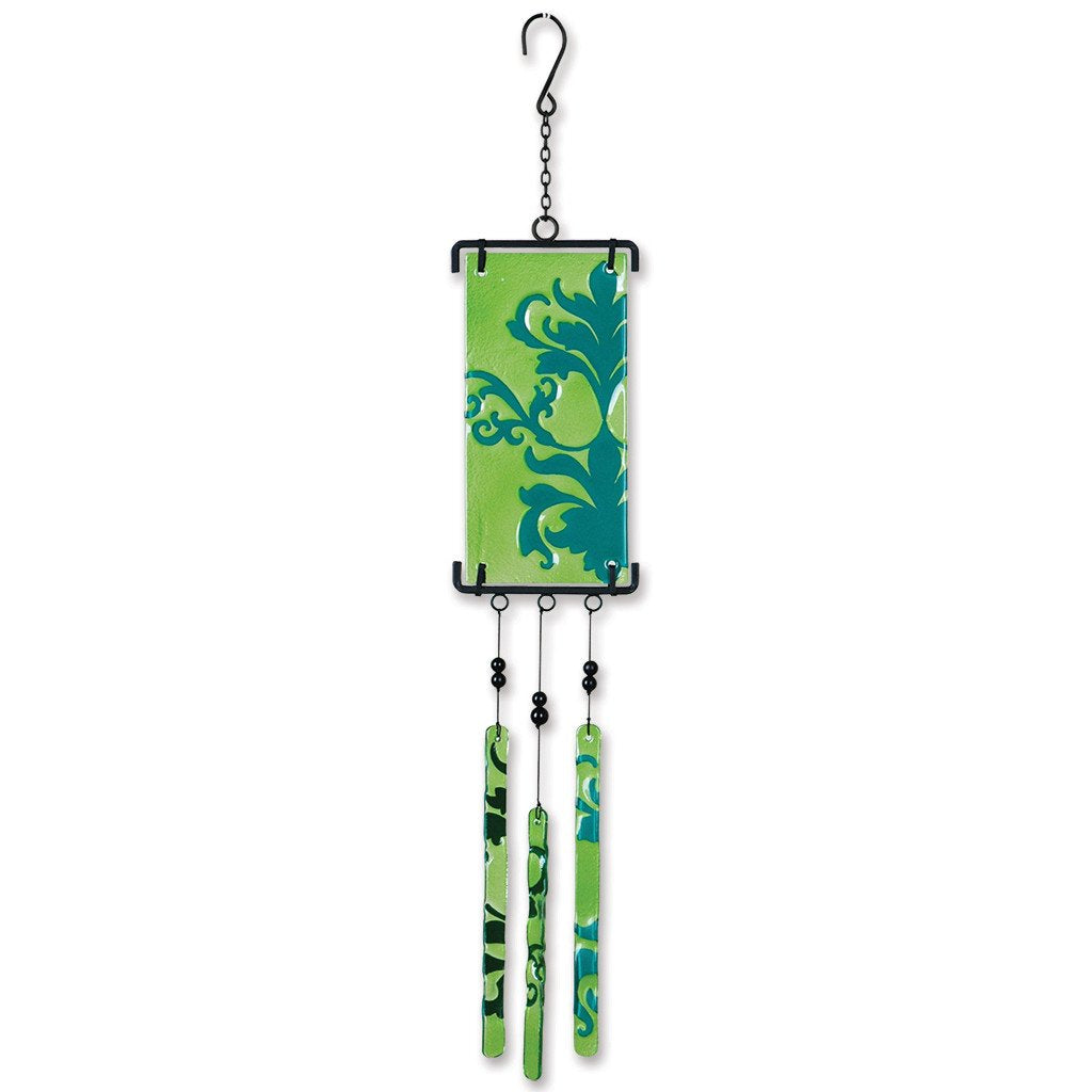Silhouette Glass Wind Chime - Brocade