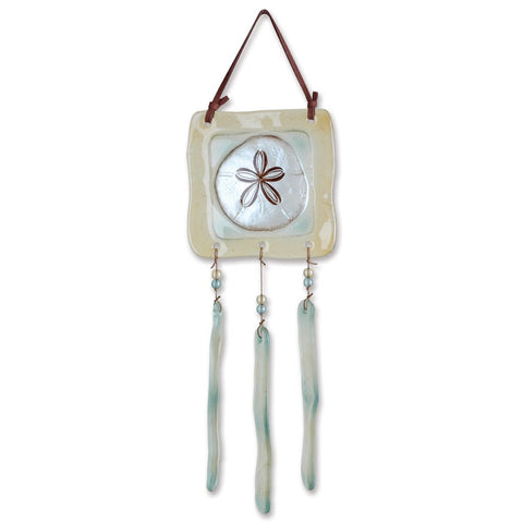 Glass Terra Wind Chime - Sand Dollar