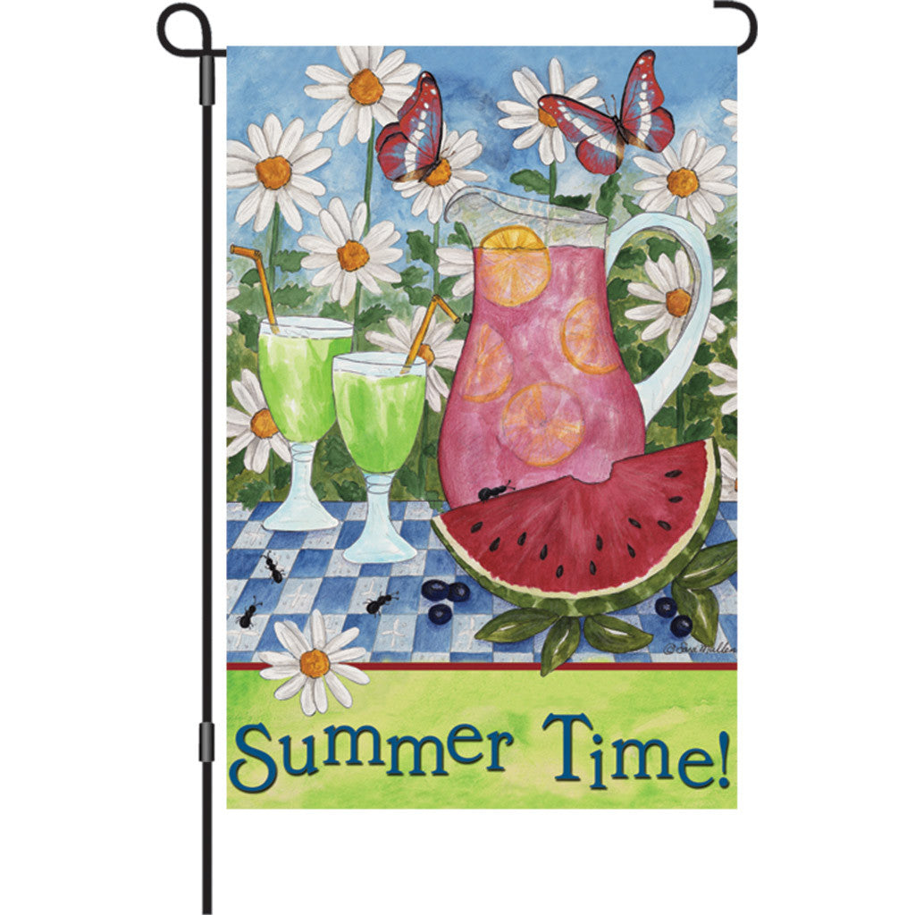 12 in. Summer Picnic Garden Flag - Summer Cool