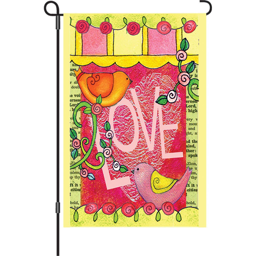 12 in. Valentine's Day Garden Flag - Love Always
