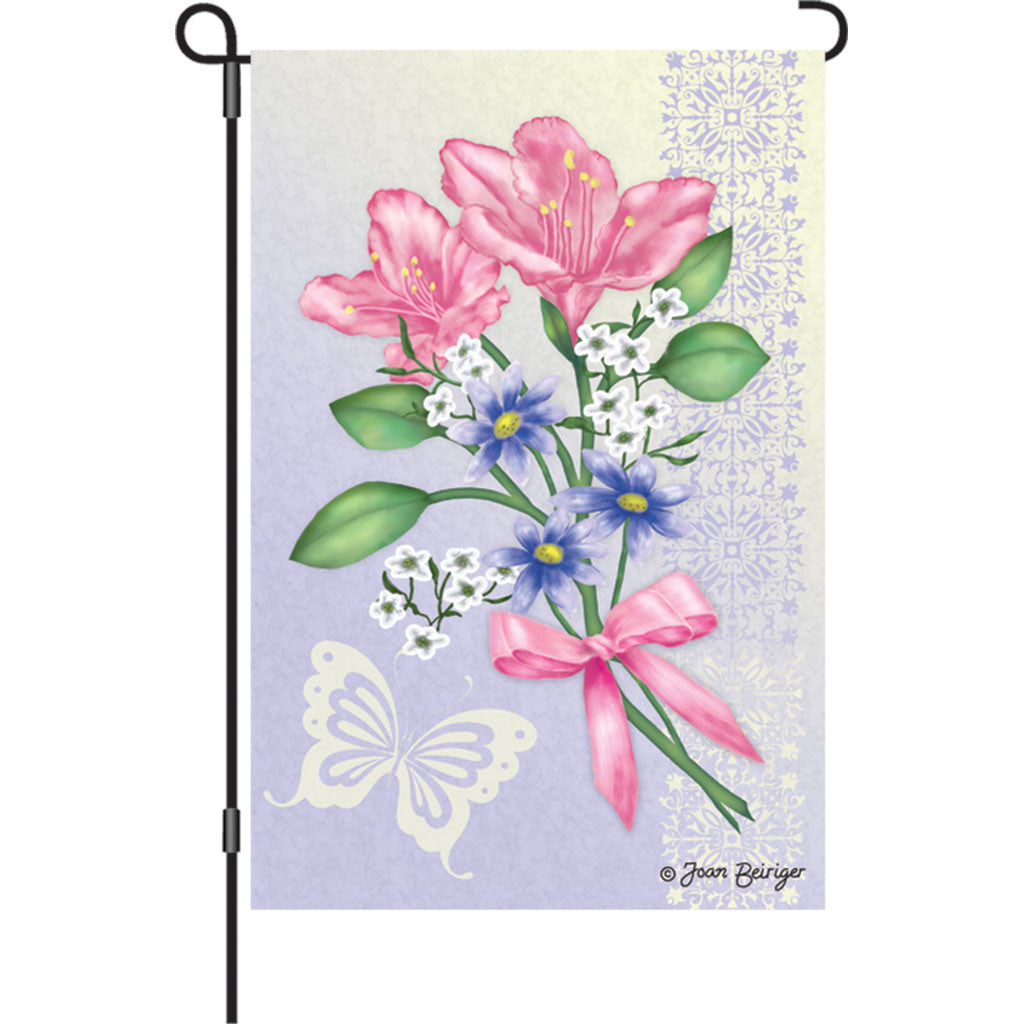 12 in. Heirloom Garden Flag - Freesia Elegance