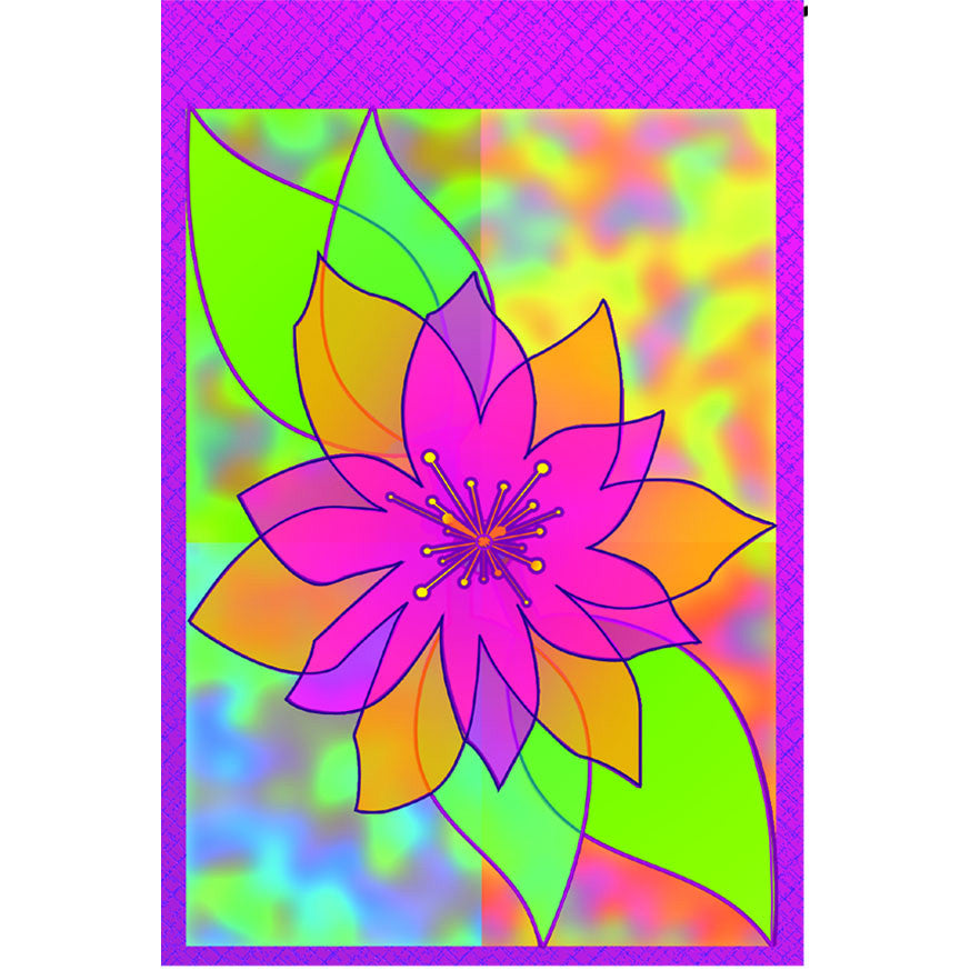 12 in. Floral Garden Flag - Fleur de Chiffon