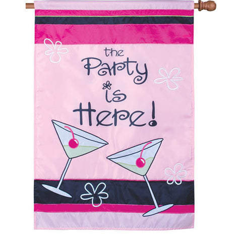 28 in. Girl's Night Party House Flag - Girl's Night In