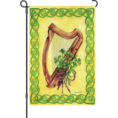 12 in. St. Patrick's Day Garden Flag - Celtic Harmony