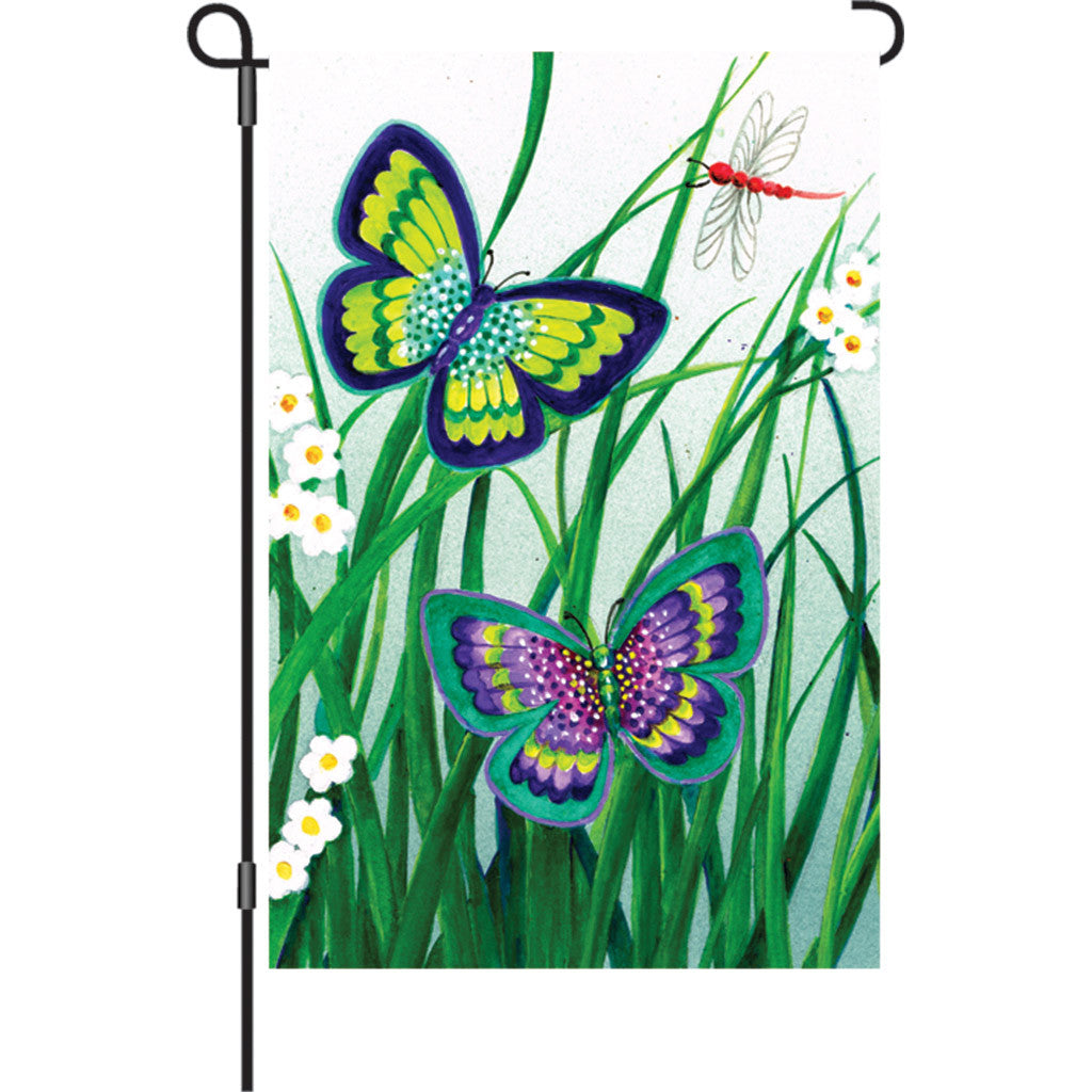 12 in. Butterfly Garden Flag - Sonata of Butterflies