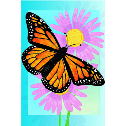12 in. Butterfly Garden Flag - Merry Monarch