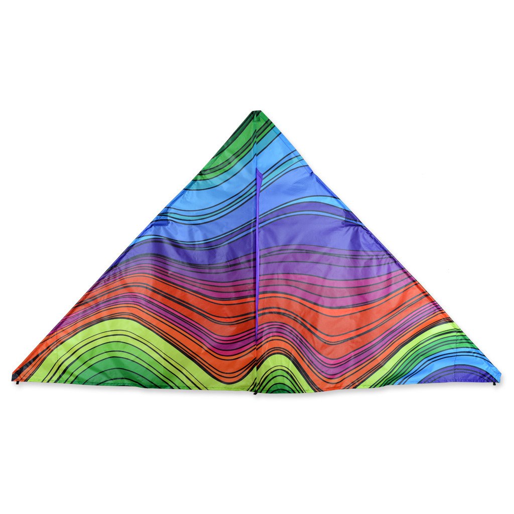 6.5 ft. Delta Kite -  Electromagnetic Rainbow
