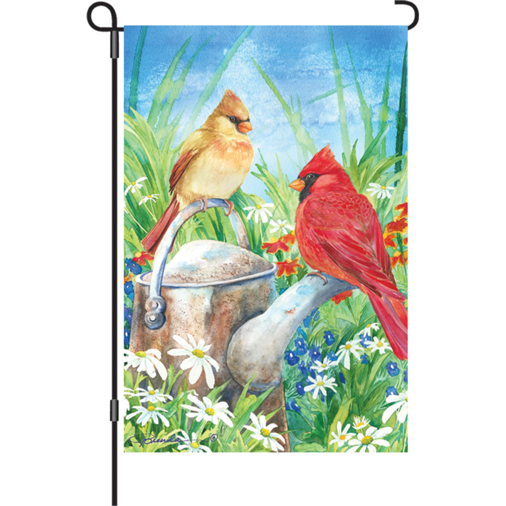 12 in. Bird Garden Flag - Summer Cardinal